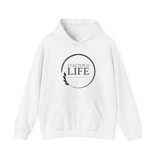 2 Factor is life : Secure Our World - Unisex Heavy Blend™ Hooded Sweatshirt